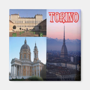 Íman IT - Itália - Turim - Mosaico de Colagem