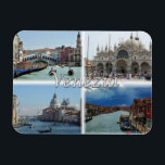 Íman IT Itália - Veneza - P. zza San Marco -<br><div class="desc">Aqui você encontrará o souvenir das suas férias. Esta categoria contém imãs de geladeira de vários locais. Esta imagem contém uma representação dos seguintes locais: Venezia Italia - P.zza San Marco - Ponte di Rialto - Murano - Canal Grande - Basilica di San Marco. Imprima amigos e família com lembranças...</div>