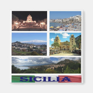 Íman IT - Sicília - Colagem Mosaica