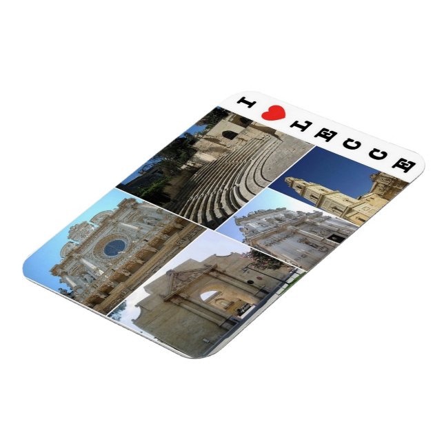 Íman Itália - Apúlia - Salento - Lecce - I Love - (Left Side)