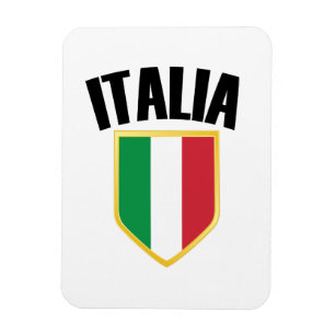 Íman Italia Crest Itália Flag