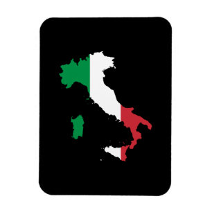Íman Italia em cores da bandeira