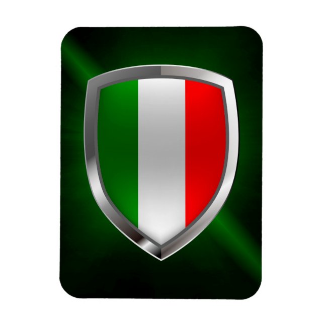 Íman Itália - Emblema Metálico (Vertical)