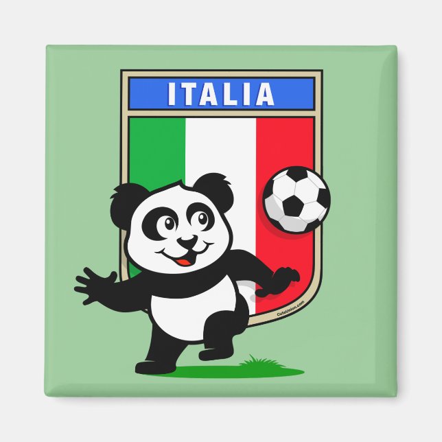 Íman Itália Futebol Panda (Frente)