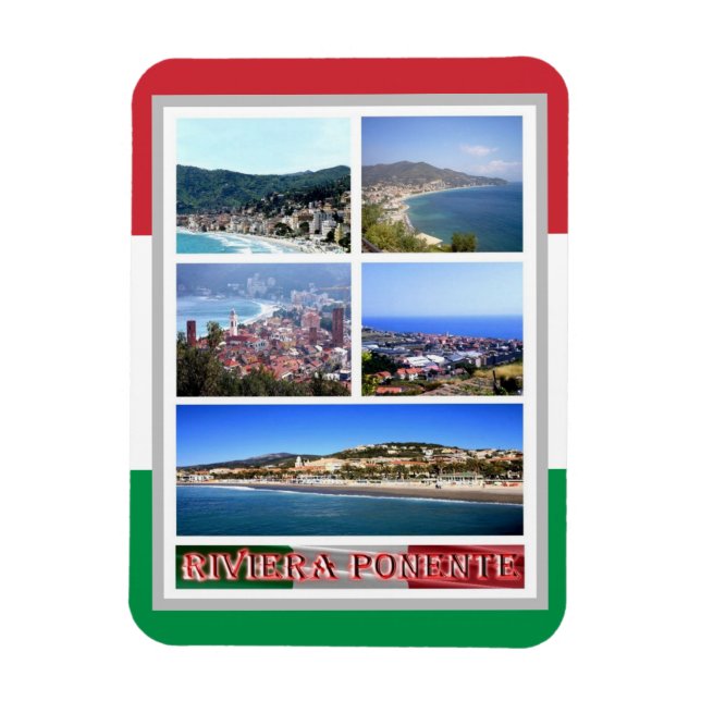 Íman Itália - Ligúria - Riviera Ponente - Mosaico - Mag (Vertical)
