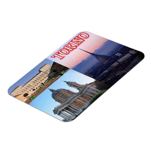 Íman Itália - Piemonte - Torino - Mosaico - (Left Side)