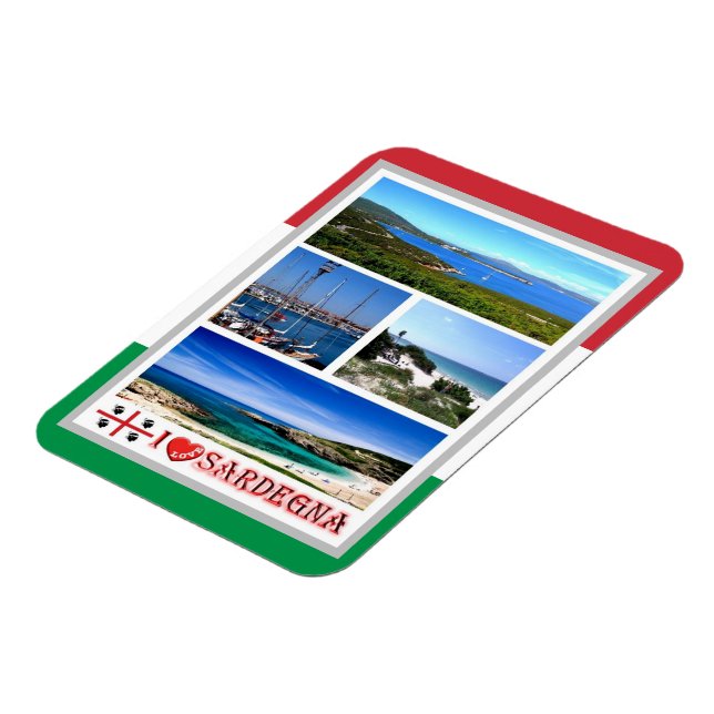 Íman Itália - Sardenha - Mosaico - Magnet (Left Side)