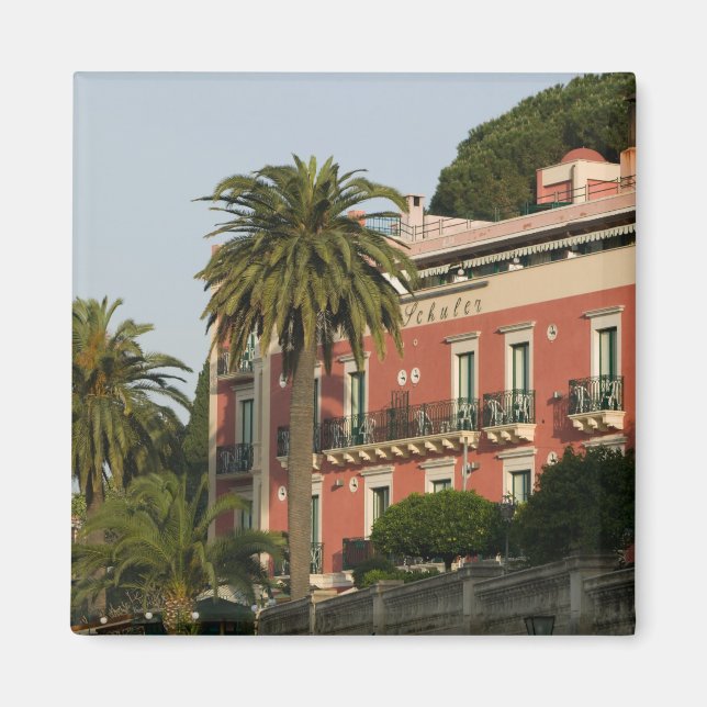 Íman ITÁLIA, Sicília, TAORMINA: Hotel Schuler (Frente)