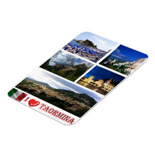 Íman Itália - Sicília - Taormina - I Love -