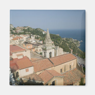 Íman ITÁLIA, Sicília, TAORMINA: Vista para a Piazza IX