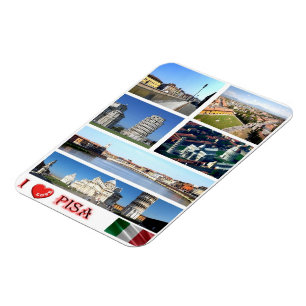 Íman Itália - Toscana - Pisa - I Love -