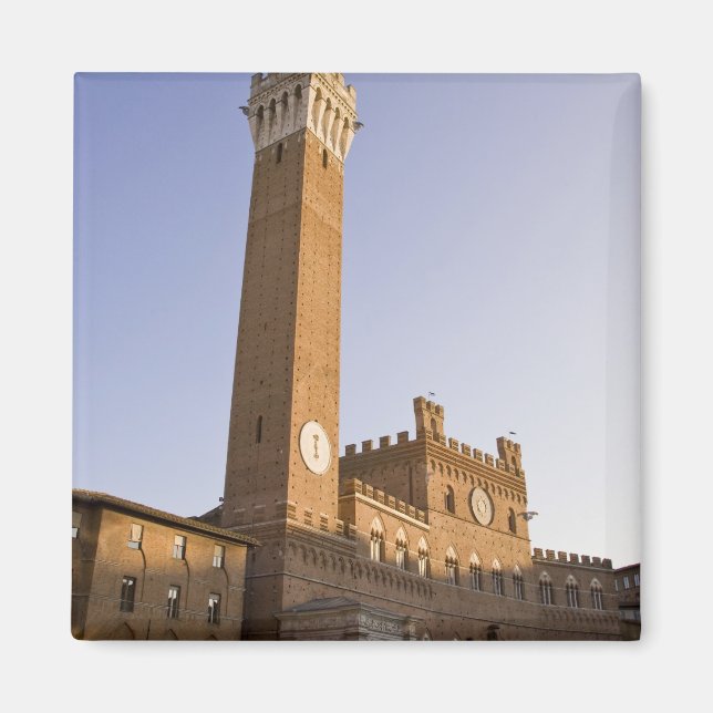 Íman Itália, Toscana, Siena. Torre del Mangia em (Frente)