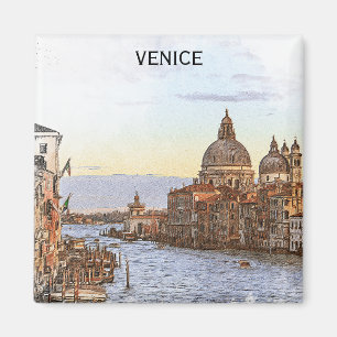 Íman Itália Viagens vintage Veneza Panorama View