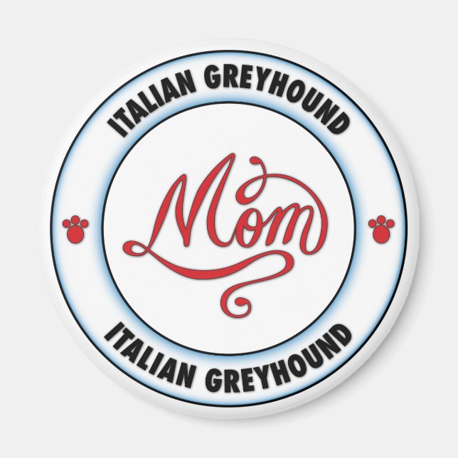 Íman ITALIANA GREYHOUND mãe (Frente)