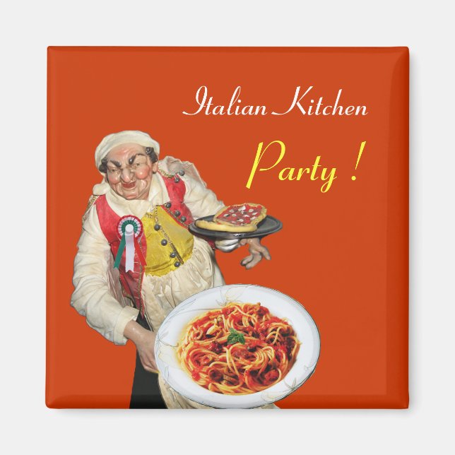 Íman ITALIANO KITCHEN, laranja (Frente)