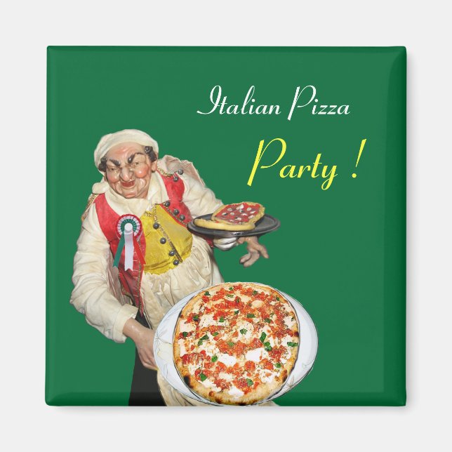 Íman ITALIANO PIZZA,verde (Frente)