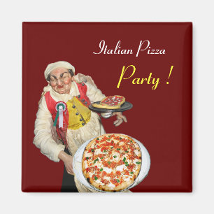 Íman ITALIANO PIZZA, vermelho