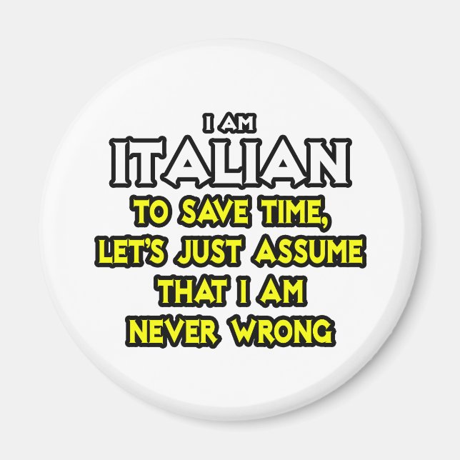 Íman Italiano... Presume Que Nunca Estou Errado (Frente)
