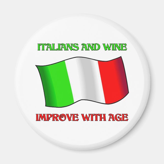 Íman Italianos E Vinho, Melhoram Com Idade (Frente)