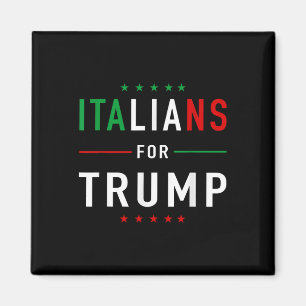 Íman Italianos Para Trump Tee Pro Trump Italiano