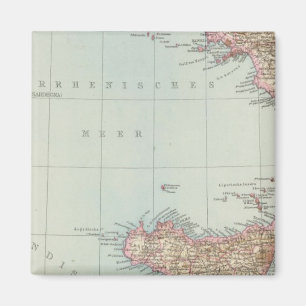 Íman Italien sudliche Halfte, Mapa do Sul da Itália