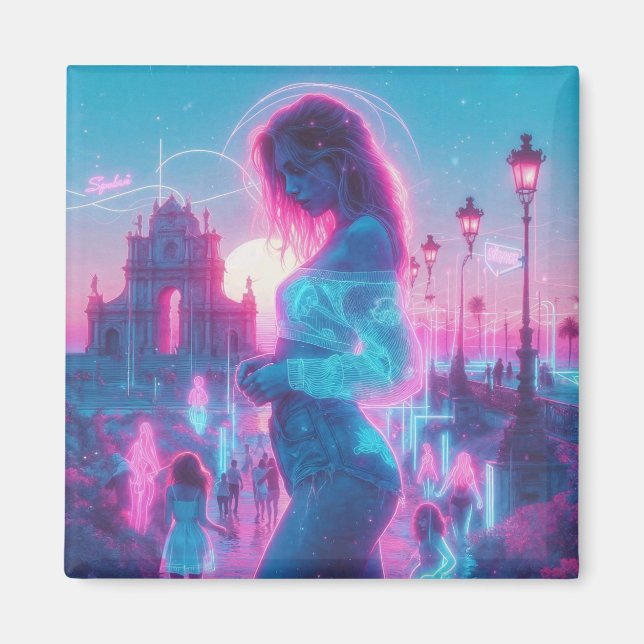 Íman Italy | Ethereal Dreamy Urban Vaporwave Retrowave (Frente)