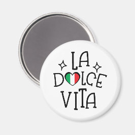 Íman Italy Souvenir La Dolce Vita Heart Flag