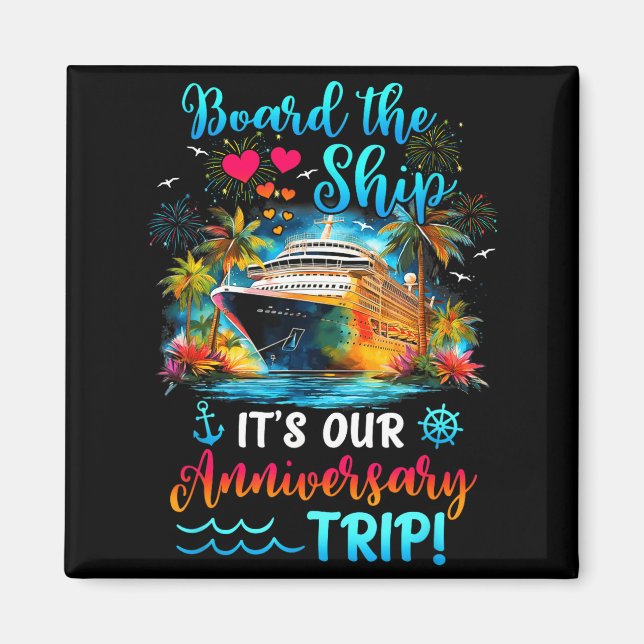 Íman It's Anniversary Trip Couples Matching (Frente)
