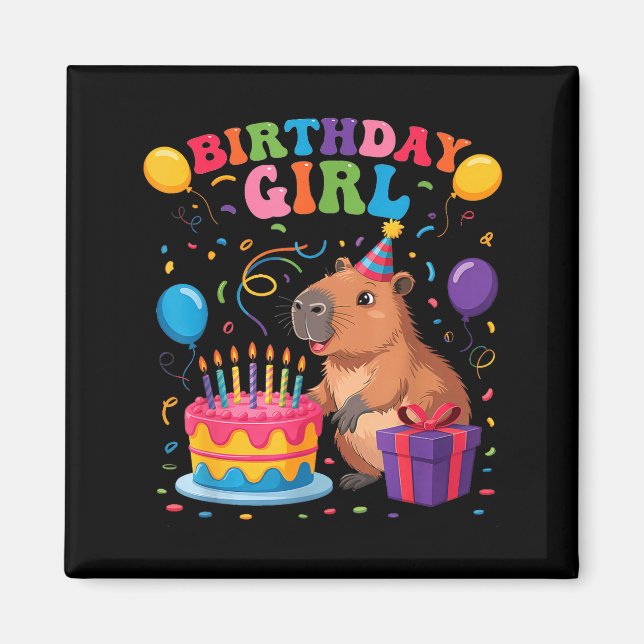 Íman Its My Birthday Girl Capybara Lovers Birthday Part (Frente)