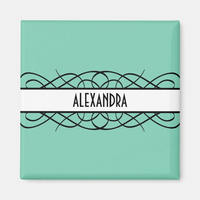 Íman Ivory Deco Flourish Magnet (Frente)