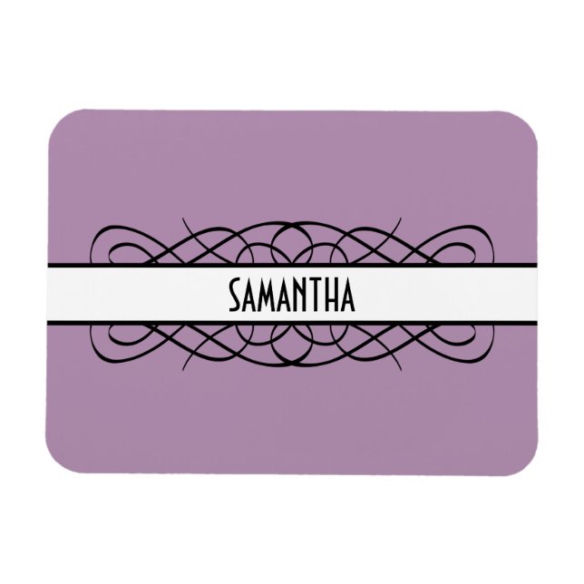 Íman Ivory Deco Flourish Premium Magnet (Horizontal)