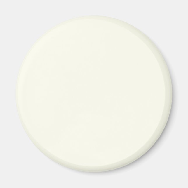 Íman Ivory White FFFFF0 - Opção para Adicionar Nome (Frente)