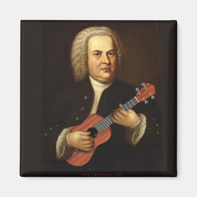 Íman J.S. Bach em Uke (Frente)