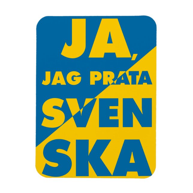Íman Ja, Jag Prata Svenska, sim, eu falo sueco (Vertical)