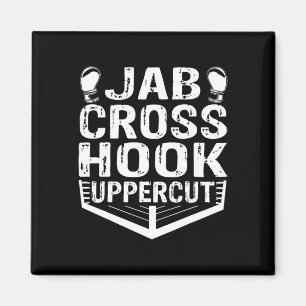 Íman Jab Cross Hook Uppercut Treino de Boxeador Homens