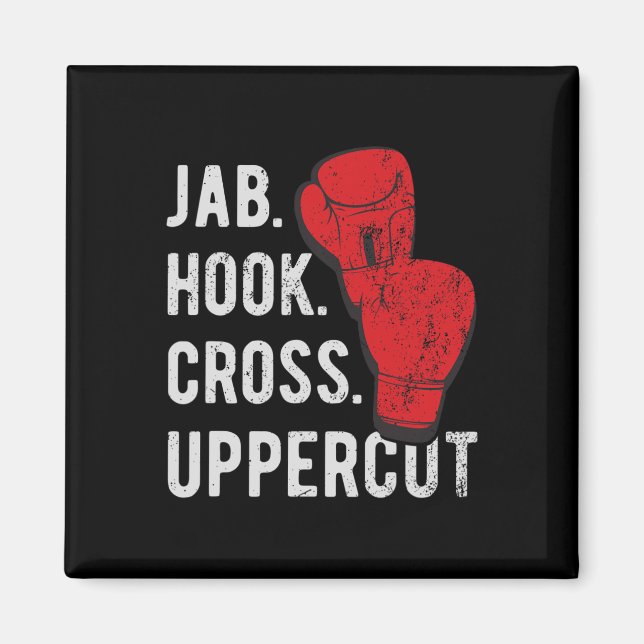 Íman Jab, Hook, Cross, Uppercut - Kickboxing e Boxe (Frente)