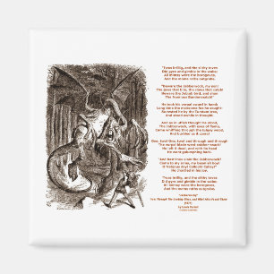 Íman Jabberwocky Poem por Lewis Carroll