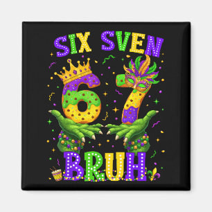 Íman Jacaré Seis Sete Bruh 6 7 Meme Mardi Gras Carnaval