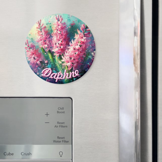 Íman Jacintos Rosa Personalizados Jacinto Floral (In Situ (Fridge))