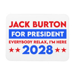 Íman Jack Burton Para Presidente 2028