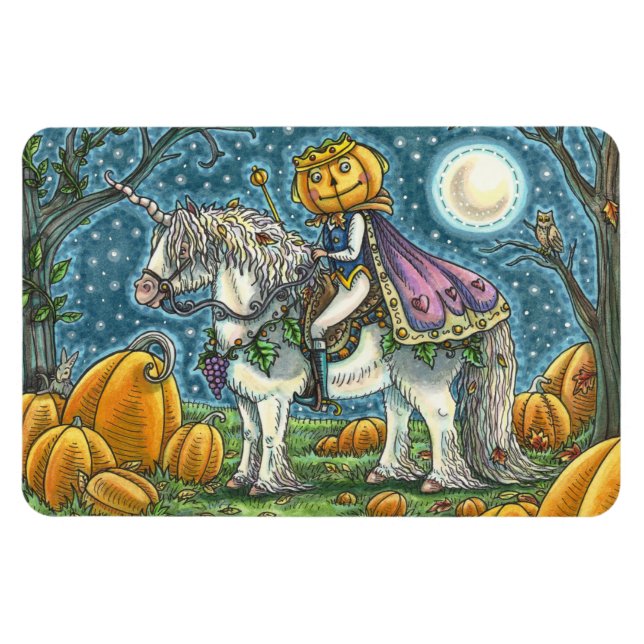 ÍMAN  JACK O LANTERN PRINCE EM SEU UNICORN MÁGICO (Horizontal)