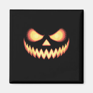 Íman Jack O Lanterna Assustado Pumpkin Esculpido No Dia
