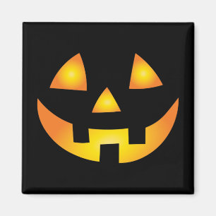 Íman Jack O Lanterna Assustador Pumpkin Rosto Halloween