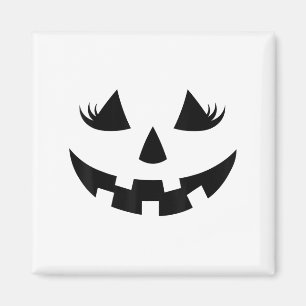 Íman Jack O Lanterna Face Pumpkin Eyelashes Halloween W