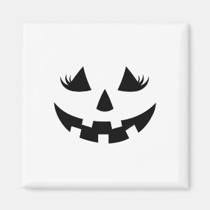 Íman Jack O Lanterna Face Pumpkin Eyelashes Halloween W