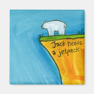 Íman Jack precisa um bloco do jato