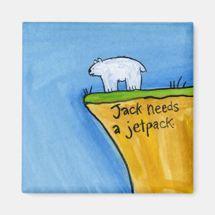 Íman Jack precisa um bloco do jato
