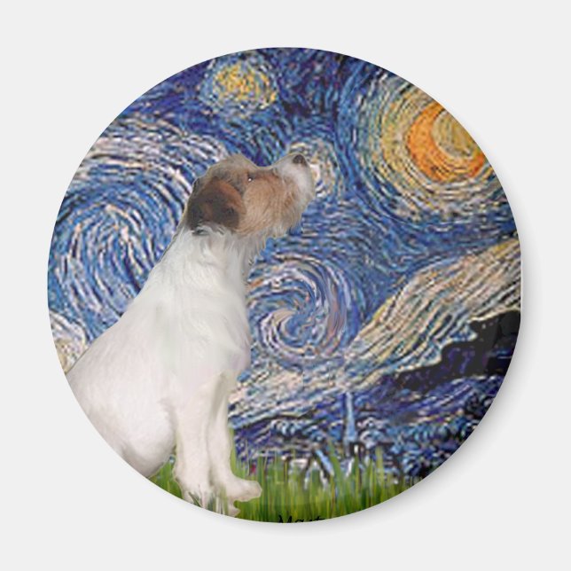 Íman Jack Russell 5 - Starry Night (Frente)