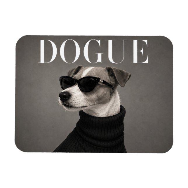 Íman Jack Russell Terrier Editorial Dog Portrait Flexi  (Horizontal)