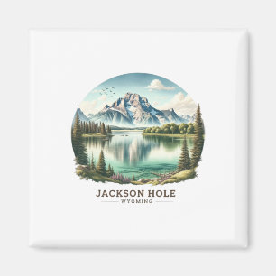 Íman Jackson Hole Wy Wyoming Lago Jenny Esqui Neve